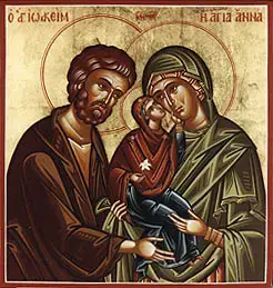 Icona: Santi Gioacchino e Anna 
Origine: sito web: orthodoxwiki.org